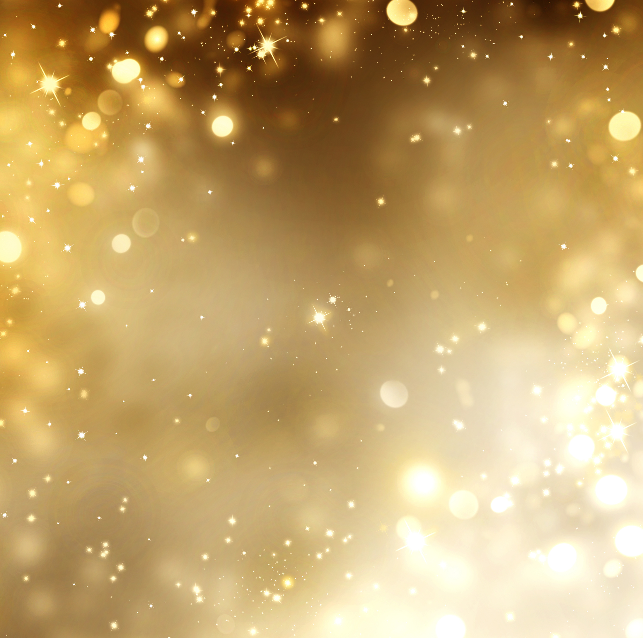 Christmas Gold Background. Golden Holiday Glowing Background